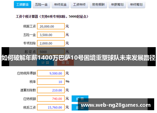 如何破解年薪1400万巴萨10号困境重塑球队未来发展路径